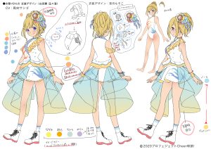 ホビージャパン×ランティス ユーザーミックスプロジェクト「Cheer球部！」水陸VENUS衣装デザイン 白波瀬　凪々海（CV：周央サンゴ）