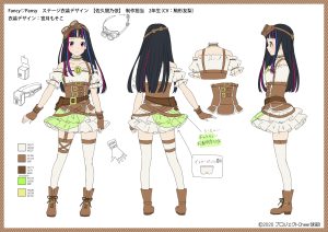 ホビージャパン×ランティス ユーザーミックスプロジェクト「Cheer球部！」Fancy♡Pansyステージ衣装デザイン 佐久間乃依（CV：駒形友梨）