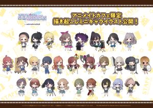アニメイトカフェ 描き起こしミニキャラ アイドルマスター シャイニーカラーズ 映画撮影