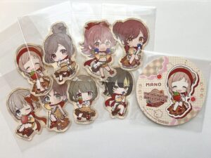 アイドルマスター シャイニーカラーズ アニメイトカフェ デコット オリジナルグッズ コースターとステッカー