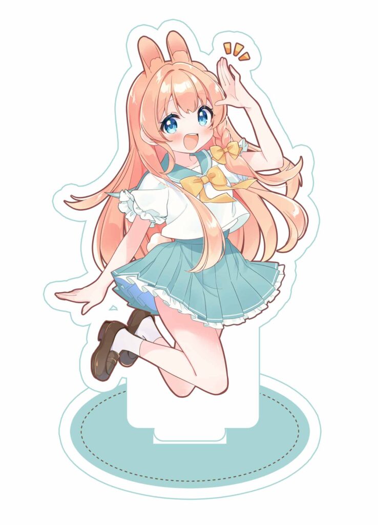 うさみみマフラーちゃんアクリルスタンドの画像